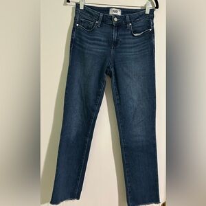 PAIGE Amber Mid-rise Straight leg denim